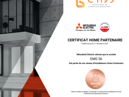EMG 56 fait partie du Réseau Home Partenaire de Mitsubishi Electric !